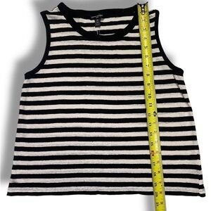 Banana Republic Black and White Striped Tank Top